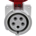 Scame Industrial Power Socket 16A 415V Grey IP67 2P+PE Optima 