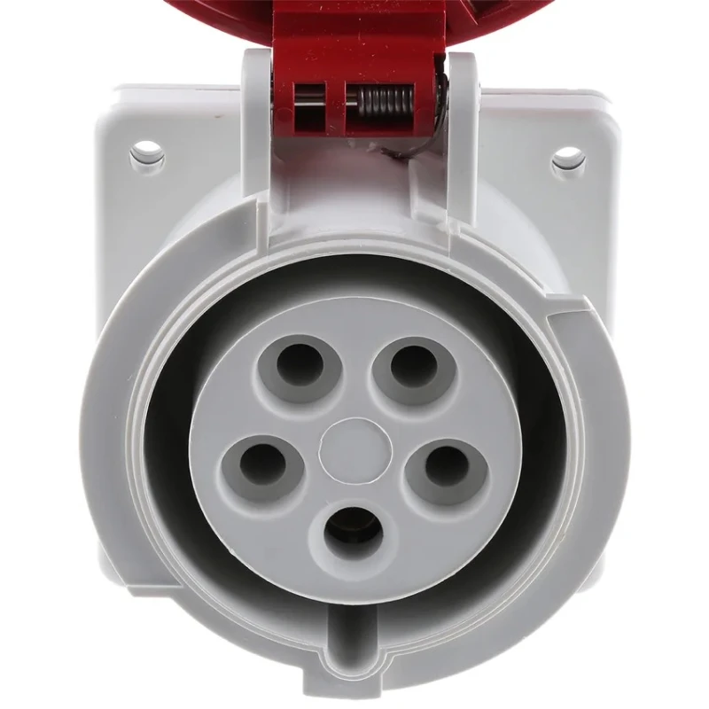 Scame Industrial Power Socket 16A 415V Grey IP67 2P+PE Optima 