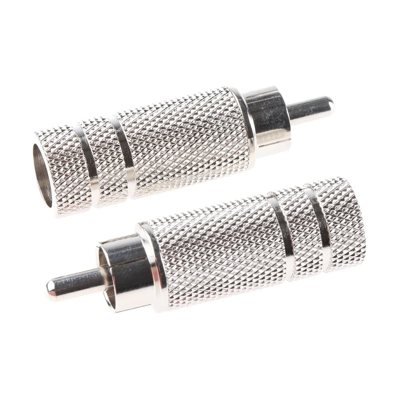 RS PRO Natural Straight Cable RCA Plug, Nickel Plated, Brass Body, Male Connector 411-097