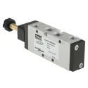 Parker Pneumatic Solenoid Valve 5/2 Solenoid/Spring, 1/4 in G Port, Anodised Aluminium P2LBX