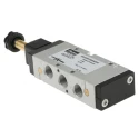 Parker Pneumatic Solenoid Valve 5/2 Solenoid/Spring, 1/4 in G Port, Anodised Aluminium P2LBX
