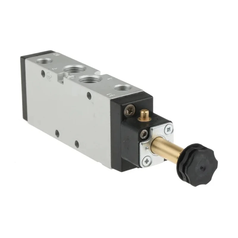 Parker Pneumatic Solenoid Valve 5/2 Solenoid/Spring, 1/4 in G Port, Anodised Aluminium P2LBX