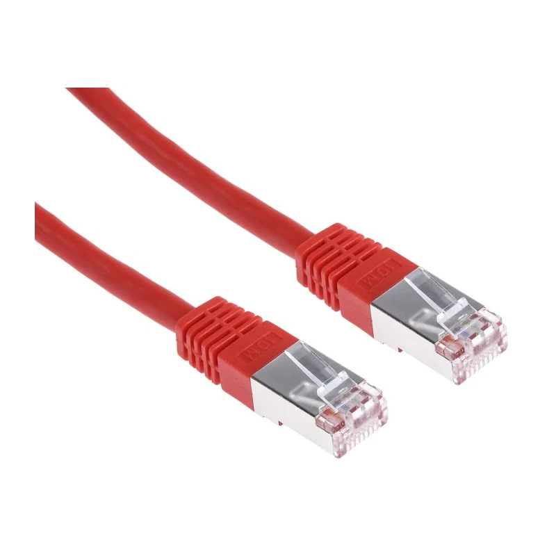 RS PRO Cat6 Ethernet Cable 10 m Red RJ45 Male to RJ45 Male S/FTP PVC 411-318