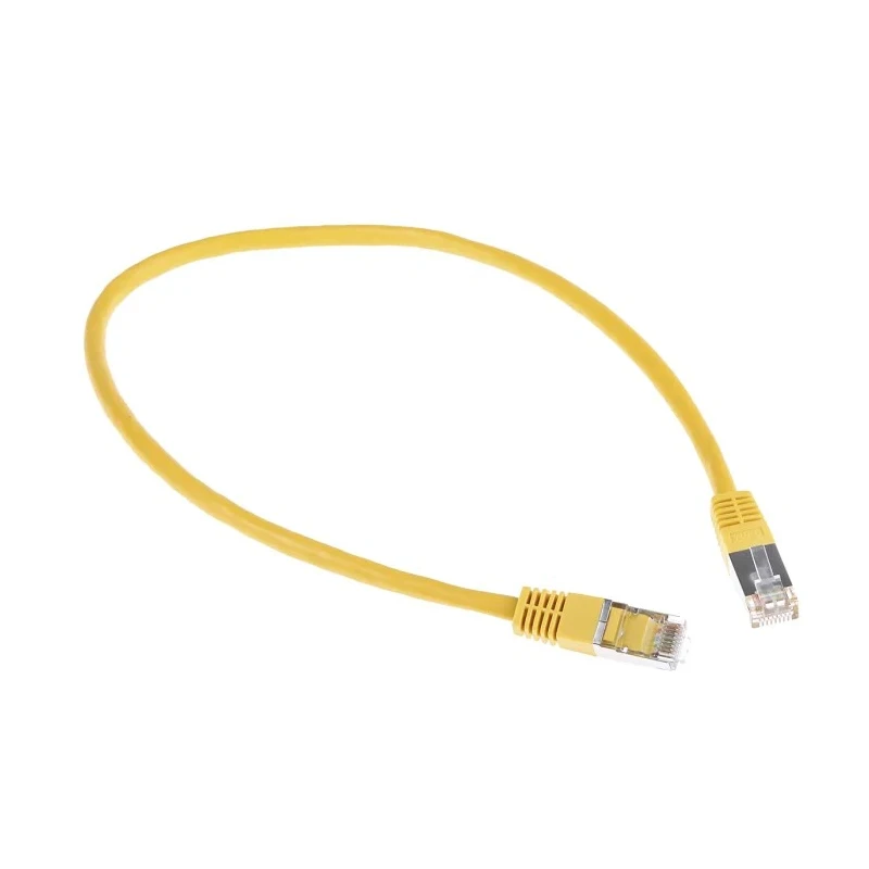 RS PRO Cat6 Ethernet Cable Shielded PVC Yellow 0.5m S/FTP RJ-45 Plug