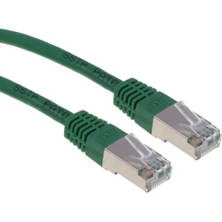 RS PRO Cat6 Ethernet Cable 2 m Green S/FTP PVC, RJ45 Male to RJ45 Male 411-211