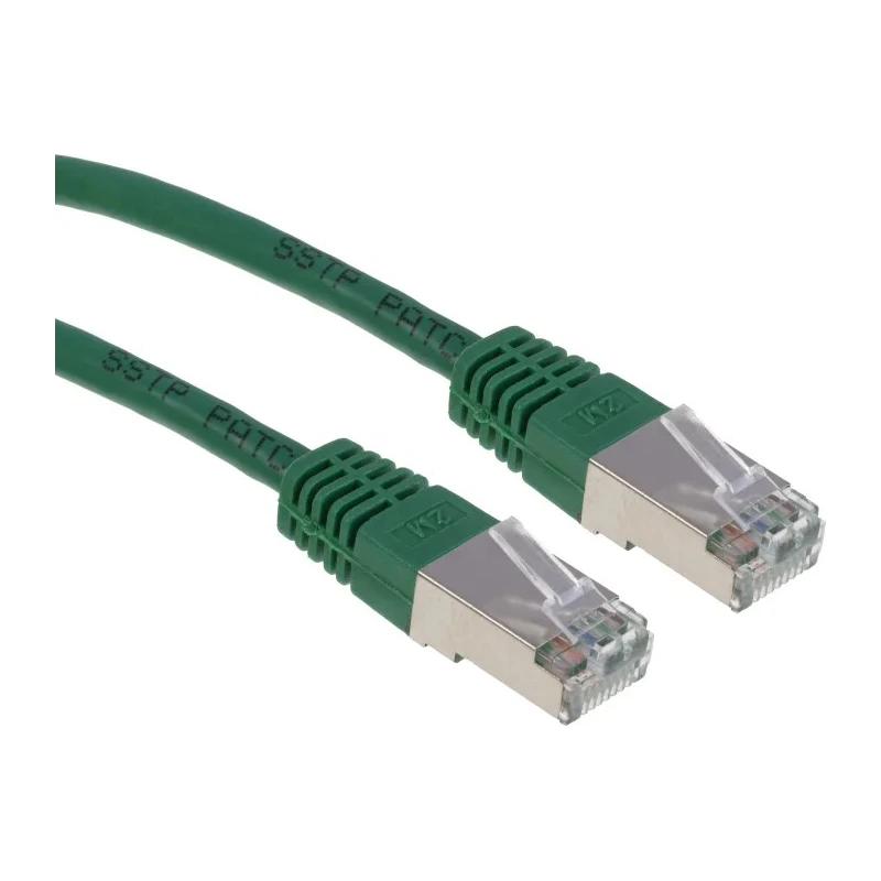RS PRO Cat6 Ethernet Cable 2 m Green S/FTP PVC, RJ45 Male to RJ45 Male 411-211