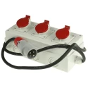 Scame  Surface Mount Industrial Power Socket 16A 415V 3P+PE IP44 Thermoplastic Red DOMINO IP66