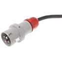 Scame  Surface Mount Industrial Power Socket 16A 415V 3P+PE IP44 Thermoplastic Red DOMINO IP66