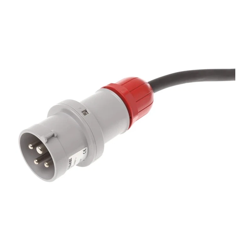 Scame  Surface Mount Industrial Power Socket 16A 415V 3P+PE IP44 Thermoplastic Red DOMINO IP66