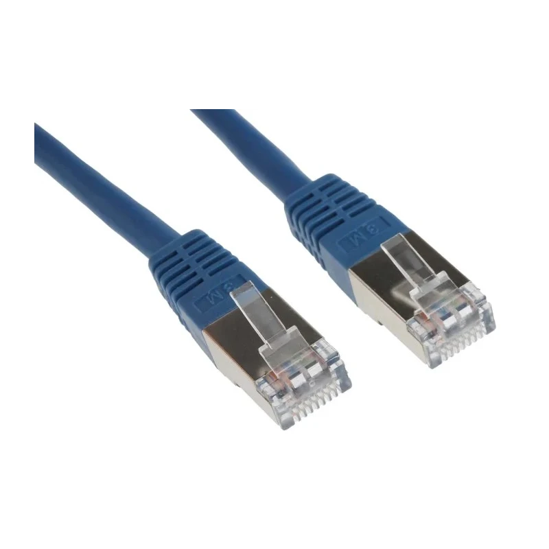 RS PRO Cat6 Ethernet Cable 3m Blue S/FTP PVC RJ45 Male to Male 411-457