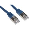 RS PRO Cat6 Ethernet Cable 3m Blue S/FTP PVC RJ45 Male to Male 411-457