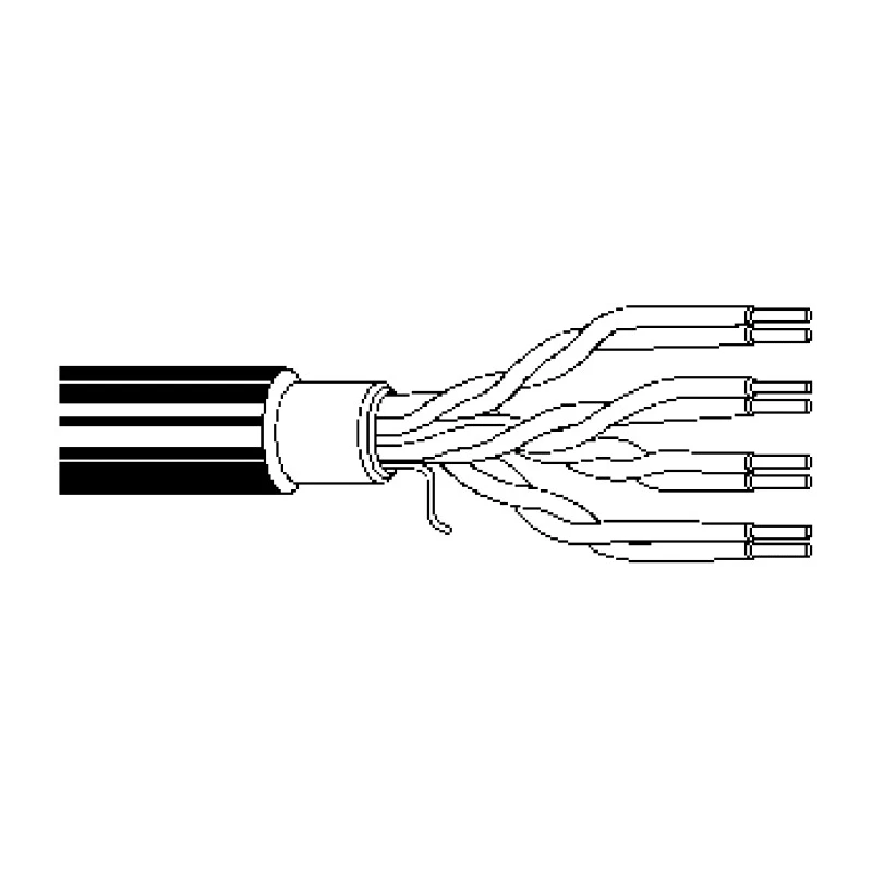 Belden Cat5e Ethernet Cable 152m Unscreened PVC Black 