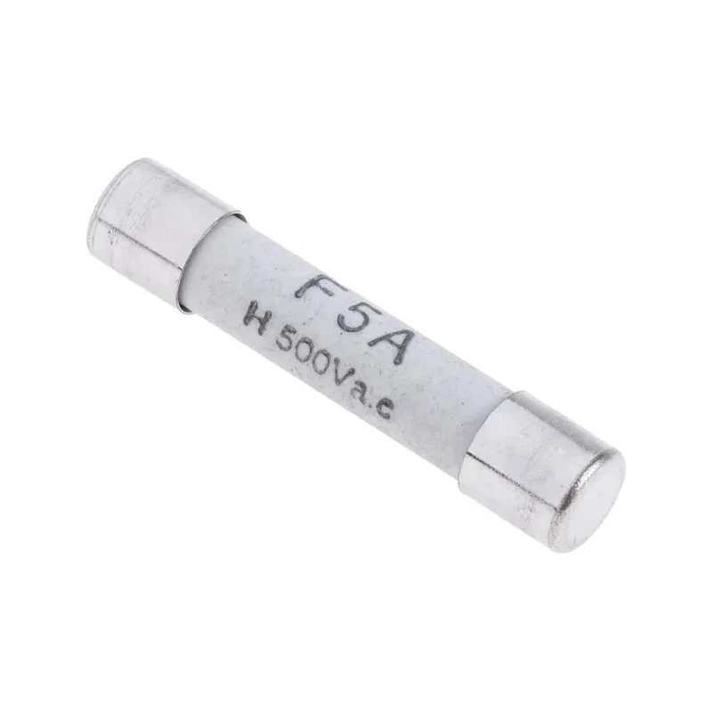 RS PRO Ceramic Cartridge Fuse 5A Fast Acting, 500V AC, 6.3 x 32 mm, High Breaking Capacity, Ceramic Body 413-226