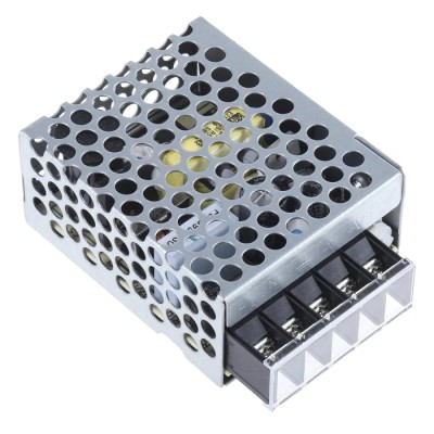 Mean Well Switching Power Supply 12V DC, 15.6W, Chassis Mount, Universal Input, RS-15-12