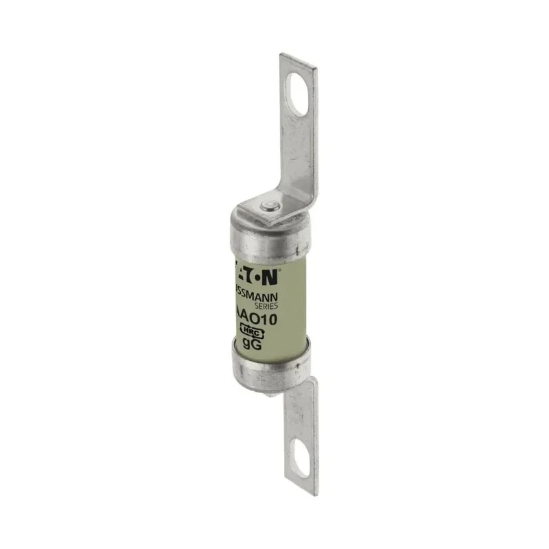 Eaton British Standard Tag Fuse A2 10A 550V AC, High Rupture Capacity, Offset Tag, 73 mm AAO10