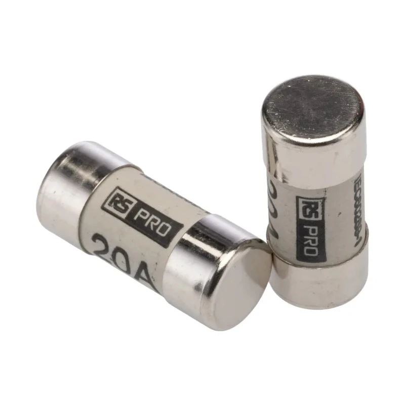 RS PRO Cartridge Fuse, 20A, 13 x 29 mm, Cylindrical, 415V AC, Class gG, High Breaking Capacity 413-838