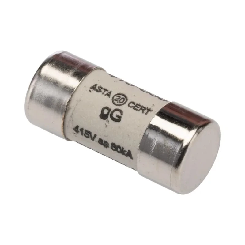 RS PRO Cartridge Fuse, 20A, 13 x 29 mm, Cylindrical, 415V AC, Class gG, High Breaking Capacity 413-838