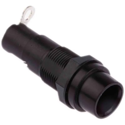 Schurter 10A Panel Mount Fuse Holder, 1 Pole, For 6.3 x 32 mm Fuses, 250V AC, Thermoset, IP40, Manual Cap, FEU 0031.1804