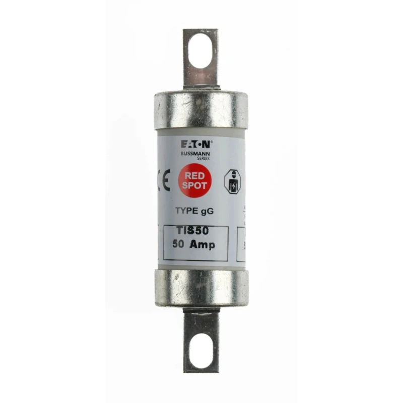 Eaton British Standard Fuse 50A, A3, 660V AC, 73 mm Fixing Centres, Offset Tag, TIS50