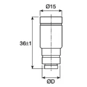 ETI Neozed Fuse D02, 20A, 400V AC, E18 Thread Size, Ceramic Body, Breaking Capacity 50kA 2212001