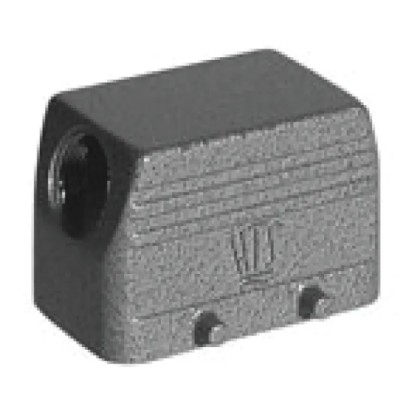 TE Connectivity HB Range Heavy Duty Power Connector Hood, Aluminium Alloy, IP68/IP65, M25 Thread, Size Code 4, 1106430-4