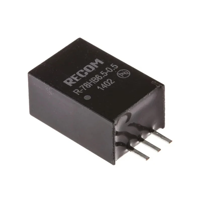 Recom 5 Output Switching Regulator 75V, 500mA, SIP Package, R-78HB6.5-0.5