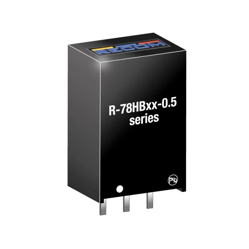 Recom 5 Output Switching Regulator 75V, 500mA, SIP Package, R-78HB6.5-0.5