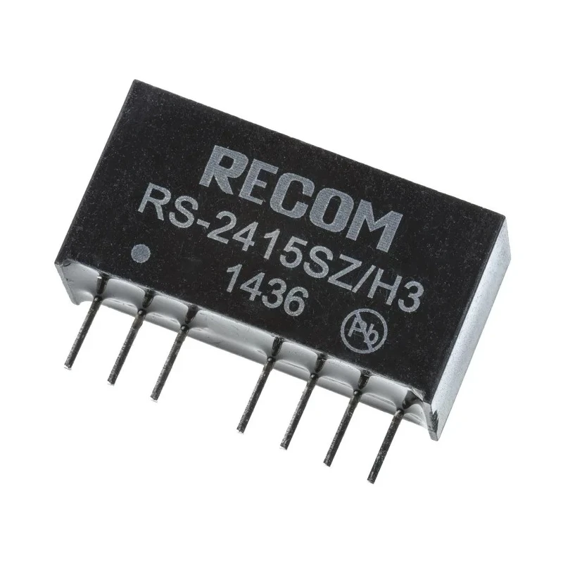 Recom RS-2415SZ/H3 DC-DC Converter 15V DC Output, 134mA, 36V DC Max Input, 9V Min Input, 2W, Through Hole, SIP, 8 Pins