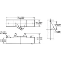 Schneider Electric Neutral Link 250A, BS Fuse Type, 6.5 mm Diameter, 38 mm Height, 44 mm Fixing Centres NL250