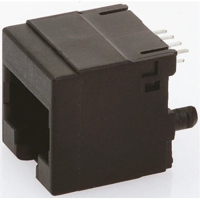 Bel-Stewart SS-60000 Series RJ45 Connector Female, Through Hole, Cat6 Unshielded Modular Jack 