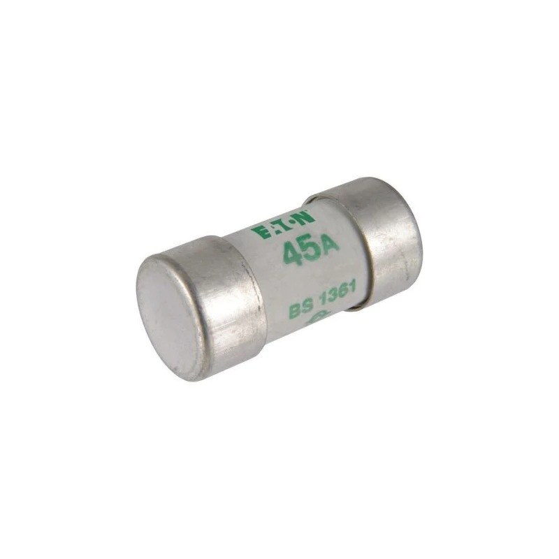 Eaton Cartridge Fuse 45A 240V AC Ceramic Body 17 x 35 mm Bussmann Series C4545