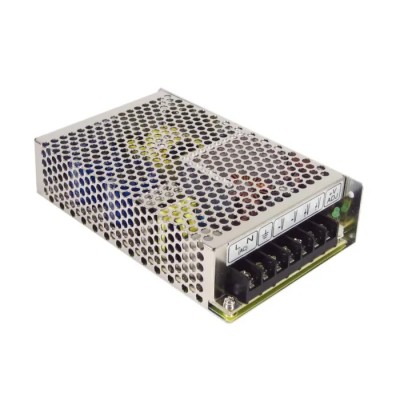 MEAN WELL Triple Output Switching Power Supply, Chassis Mount, 3 Outputs, 12V DC, 84.5W, RT-85A
