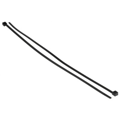 HellermannTyton Releasable Cable Tie, 350 mm x 4.6 mm, Black Polyamide 66, 200N Tensile Strength 115-02300 RELK2L-PA66-BK