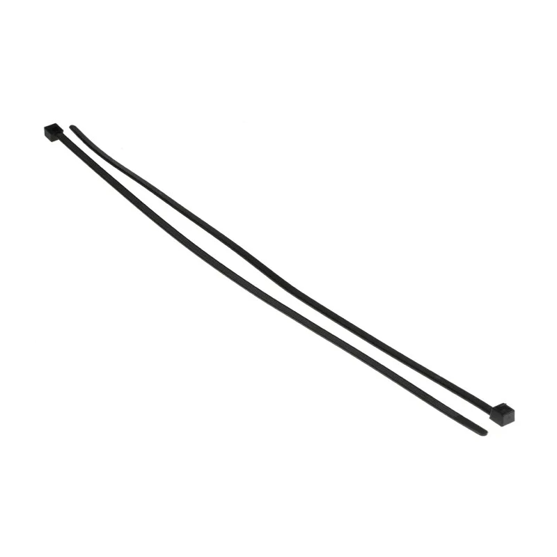 HellermannTyton Releasable Cable Tie, 350 mm x 4.6 mm, Black Polyamide 66, 200N Tensile Strength 115-02300 RELK2L-PA66-BK