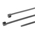 HellermannTyton Releasable Cable Tie, 350 mm x 4.6 mm, Black Polyamide 66, 200N Tensile Strength 115-02300 RELK2L-PA66-BK