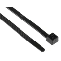 HellermannTyton Releasable Cable Tie, 350 mm x 4.6 mm, Black Polyamide 66, 200N Tensile Strength 115-02300 RELK2L-PA66-BK