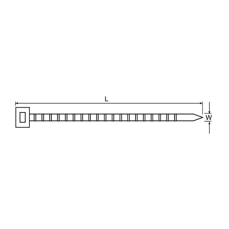 HellermannTyton Releasable Cable Tie, 250 mm x 4.6 mm, Black Polyamide 66 115-02000 RELK2M-PA66-BK