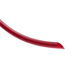 HellermannTyton Polyvinyl Chloride Red Cable Sleeve, 100m Length, 4–20mm Diameter, Self-Extinguishing, 172-02082 PVC40-PVC-BK
