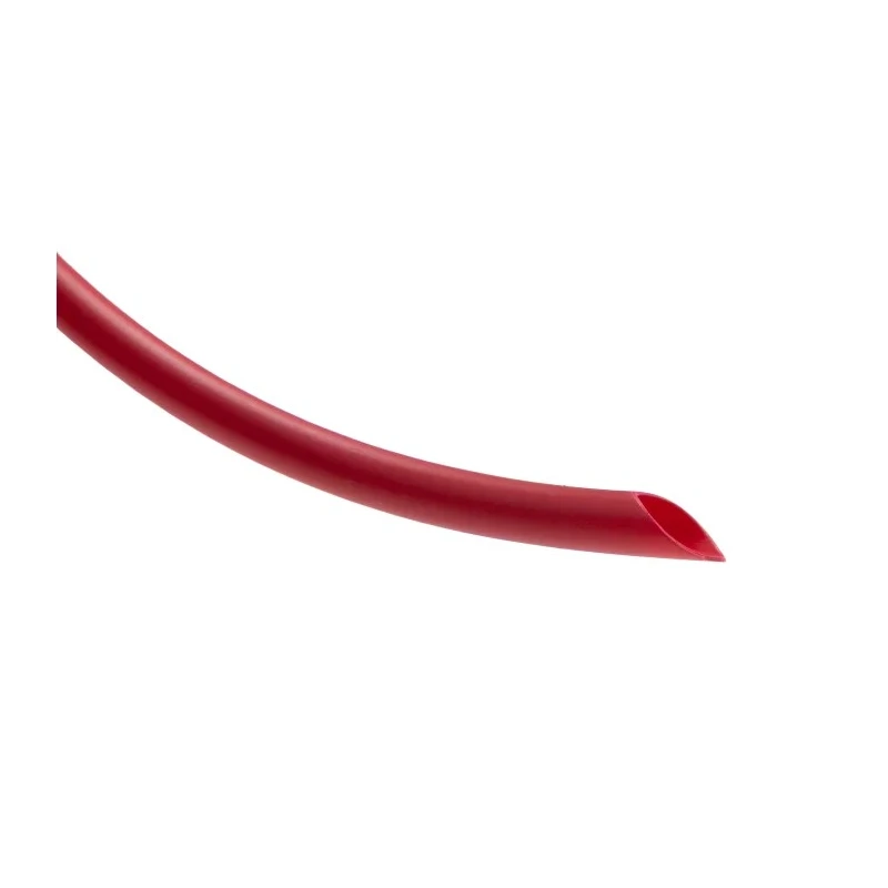 HellermannTyton Polyvinyl Chloride Red Cable Sleeve, 100m Length, 4–20mm Diameter, Self-Extinguishing, 172-02082 PVC40-PVC-BK