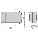 Schneider Electric 3-Pole 50A Fuse Switch Disconnector Clamp Terminal IP55 Canalis KN KNB50SF4