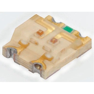 Dialight Bi-Colour LED Surface Mount 2.4V 100mA, Green/Red, 3125 Package, Tape & Reel, 5988610207F
