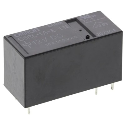 Omron PCB Power Relay SPST 12V DC Coil 16A Switching Current Low Profile G5RL-1A-E-LN DC12BYOMZ