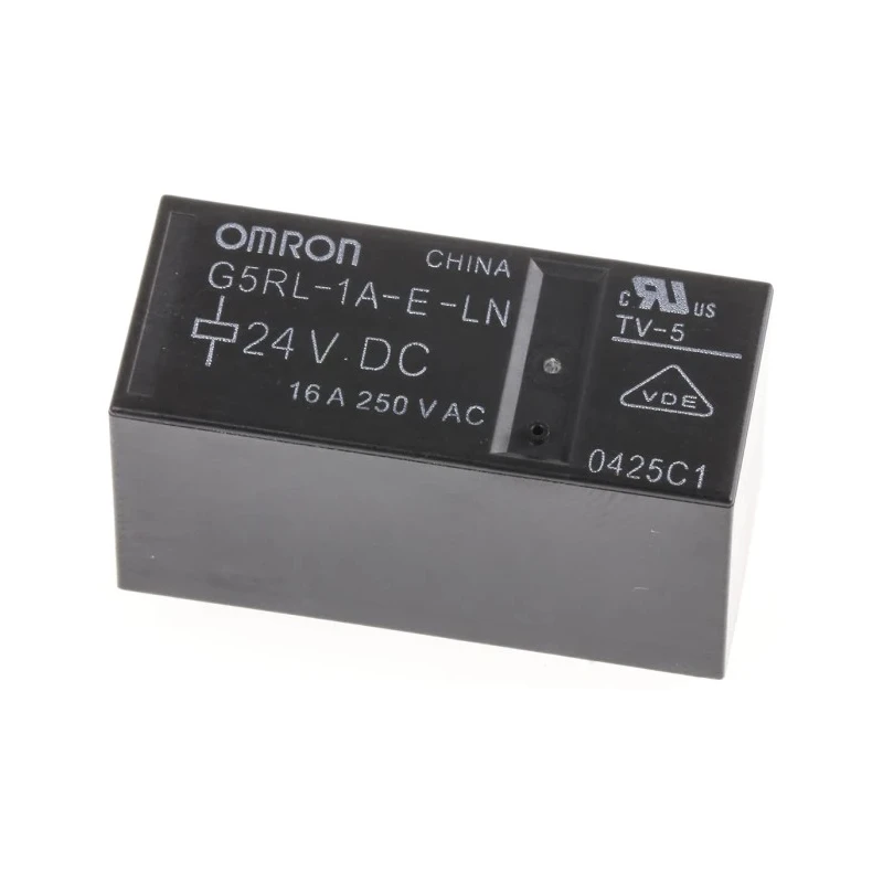 Omron PCB Power Relay 24V DC Coil, 16A Switching Current, SPST, G5RL-1A-E-LN DC24