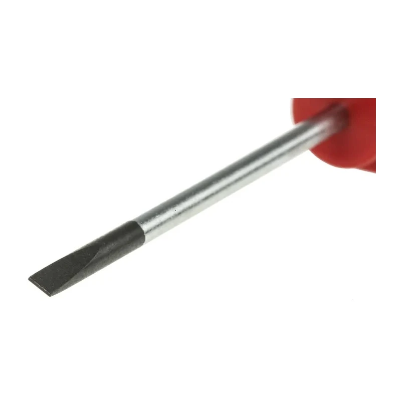 Facom AT2.5X50 Slotted Screwdriver, 50 mm Blade, 0.5 mm Tip, 144 mm Overall Length, Insulated, Silicon Carbide Steel