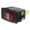 RS PRO Illuminated SPST Rocker Switch Panel 16A 250V AC Red Nylon Panel Mount 419-766