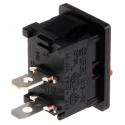 RS PRO SPST Miniature Rocker Switch Panel, On-Off, Red Actuator, Panel Mount, 16A 250V AC 419-748
