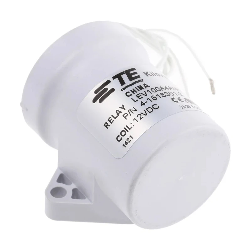 TE Connectivity Contactor, 12V DC Coil, 1-Pole, 100A, 5.5W, 900V, SPST LEV100