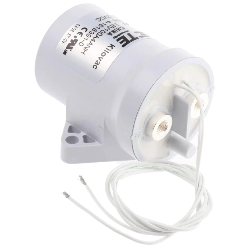 TE Connectivity Contactor, 12V DC Coil, 1-Pole, 100A, 5.5W, 900V, SPST LEV100