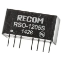 Recom RSO-1205S DC/DC Converter 5V DC Output, 200mA, 9–18V DC Input, 1W, SIP Through-Hole, -40°C to 85°C