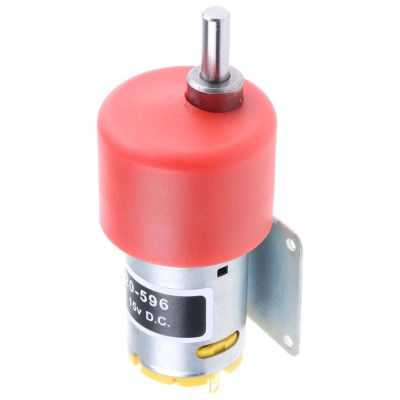 RS Pro Brushed Geared DC Motor 7.98 W, 12V DC, 59 Ncm, 116 RPM, 6 mm Shaft, Spur Gearhead, Screw Mount 420-596